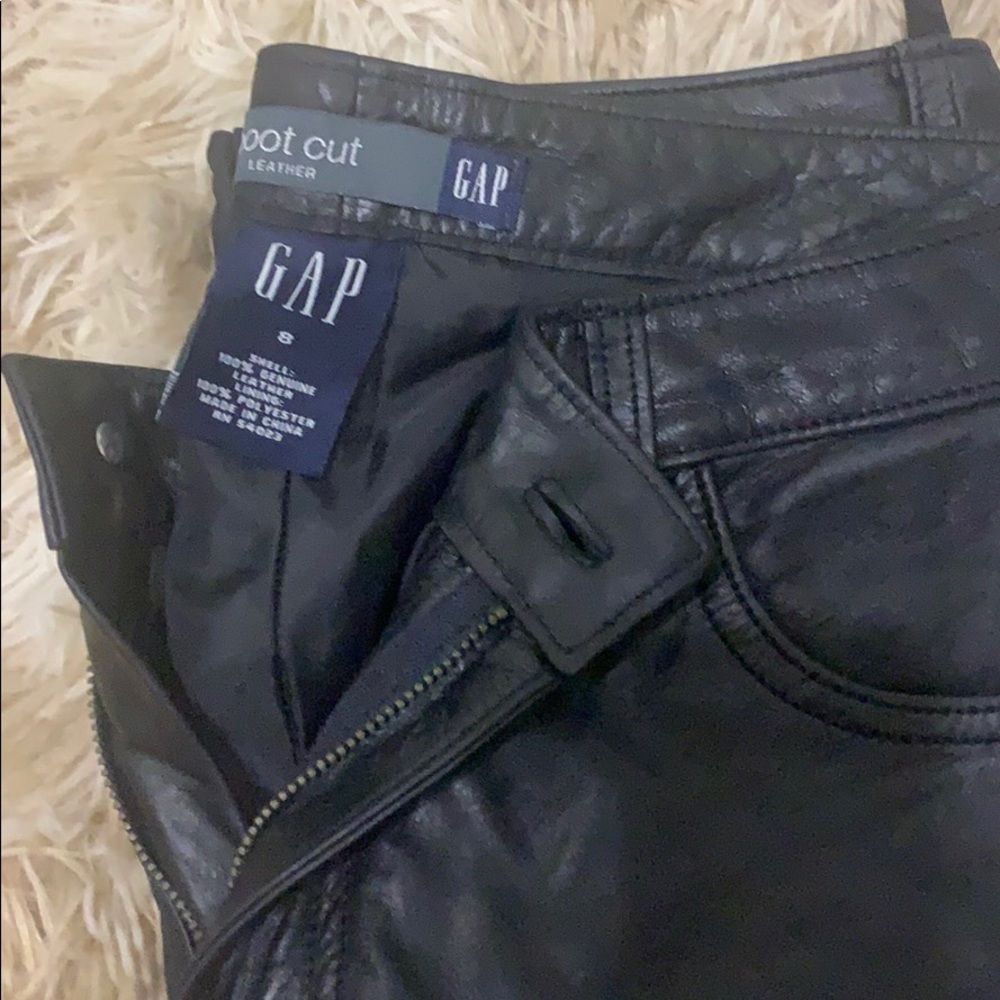 Vintage Gap Bootcut Leather Pants